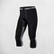 Black Grey Compression fit leggings with quick-dry technology for workouts