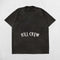 Black Kill Crew Men’s Oversized Summer Gym Tee front view featuring acid-wash cotton design.