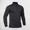Black  Men's Thermal 1/4 Zip Pullover – Moisture-Wicking and Breathable for Gym & Running