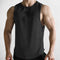 Black Breathable Athletic Tank Top for Running, Basketball, and Workouts