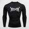 Front of Black Quick Dry Rash Guard Berserk Printed Men’s Athletic Compression T-Shirt