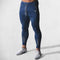 Front View of Model Wearing Dark Blue Men’s gym joggers with breathable quick-dry fabric for fitness and running
