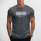 Front view of Dark Grey men’s Los Angeles graphic cotton t-shirt