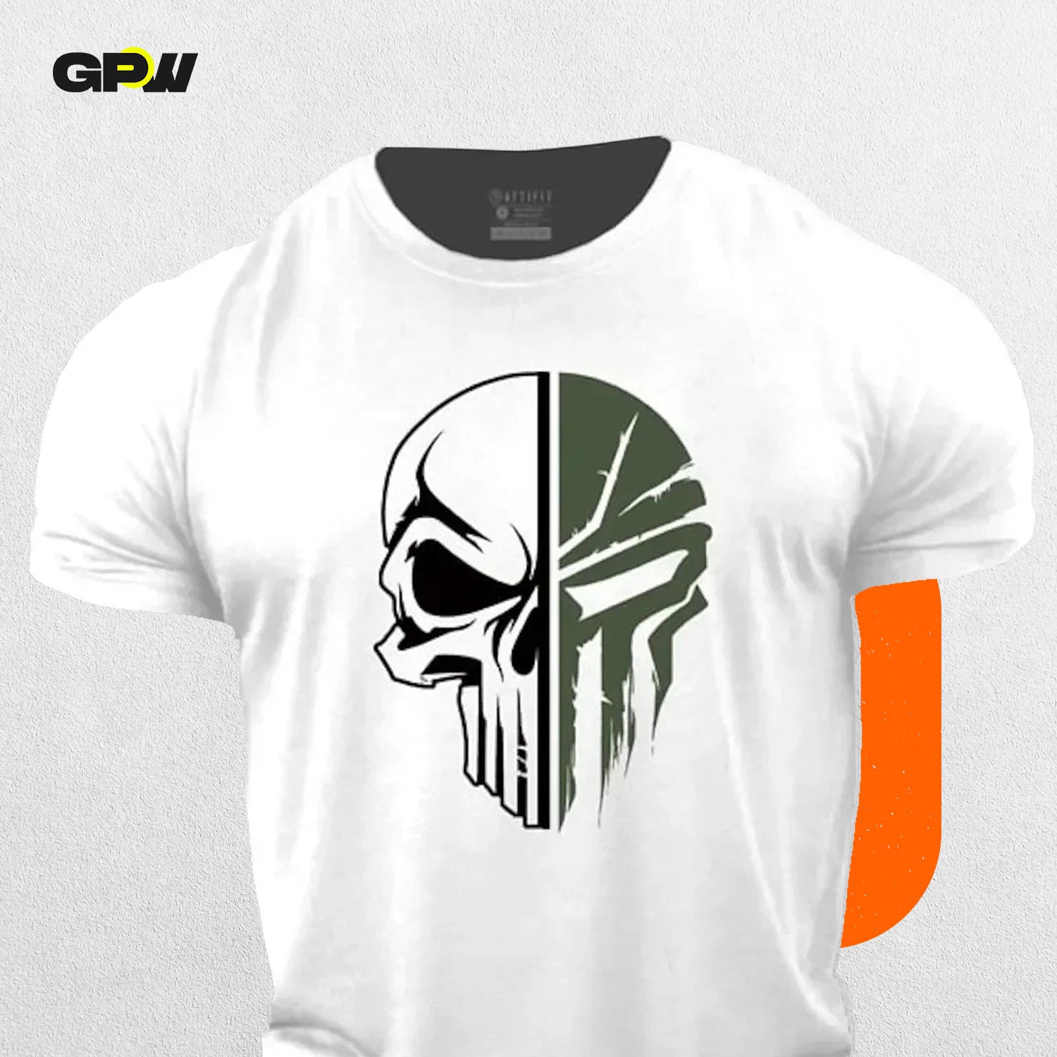 Edgy Military Skull Design