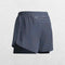 GPW High-Performance Men’s Running Shorts in dark grey, front view highlighting the neutral tone, stretchable waistband, and high-performance material against a clean studio backdrop