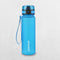 Stylish light blue sports water bottle with ergonomic grip and durable design