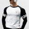  Long Sleeve Shirt in white, breathable and quick-drying fabric for gym performance and casual outings.
