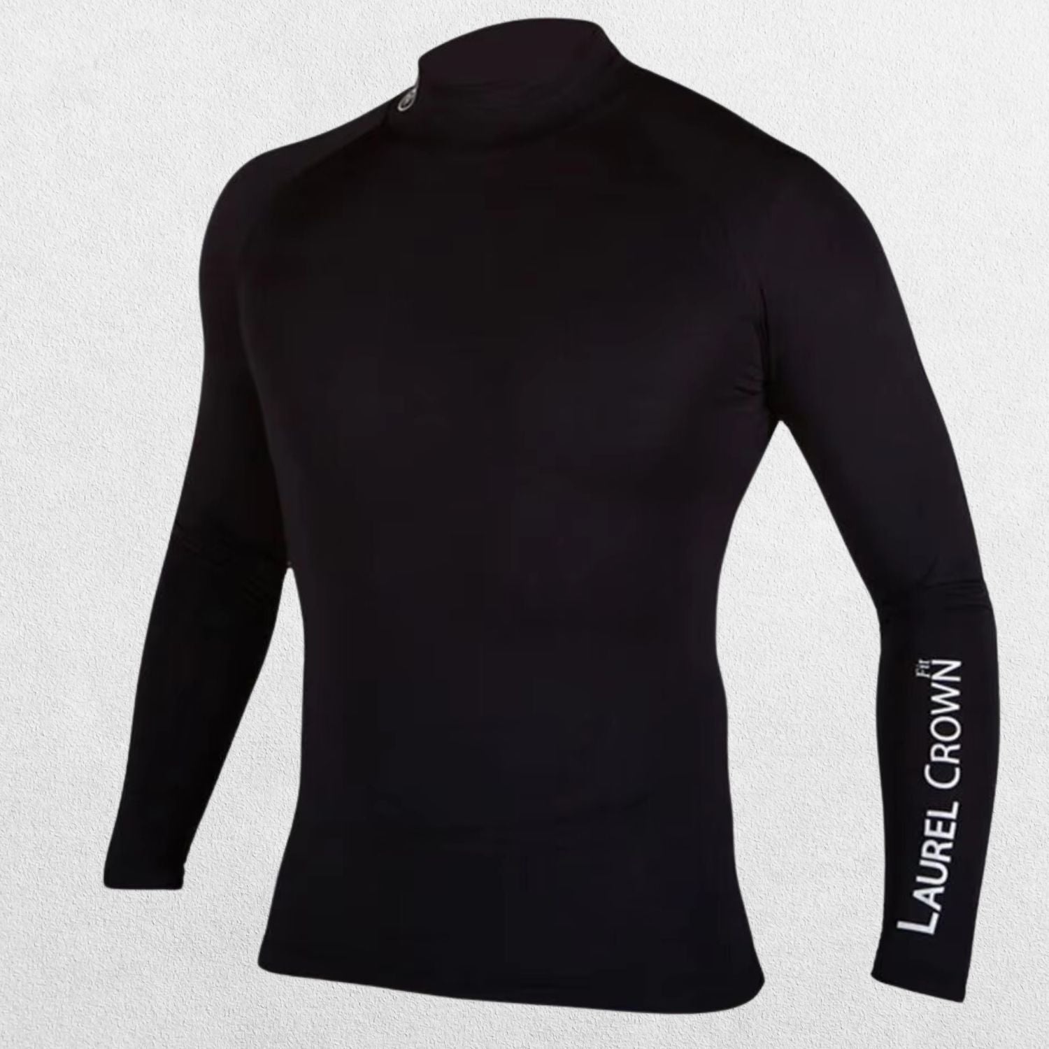 GPW Men's High-Performance Athletic Long Sleeve Training T-Shirt Black 
