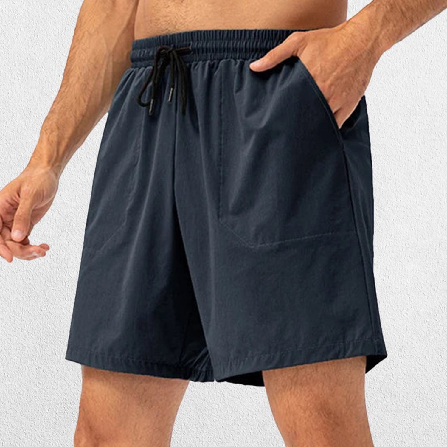 Flexible fit of GPW Men's Performance Running Shorts during exercise