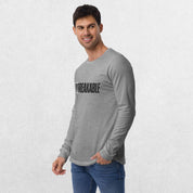 Model styling the GPW Athletic Heather Unbreakable Tee with casual pants.