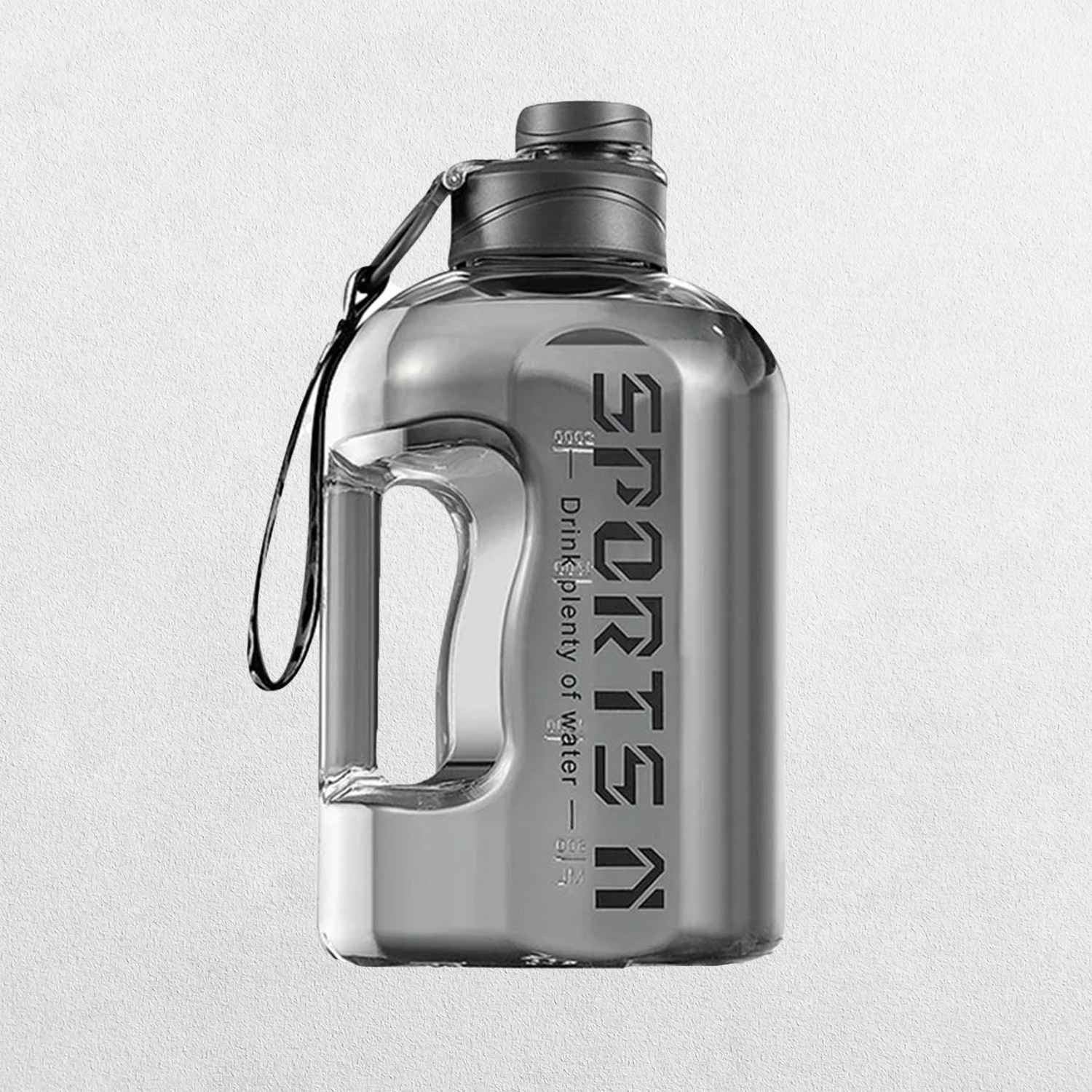 Durable and leak-proof gray hydration bottle for workouts