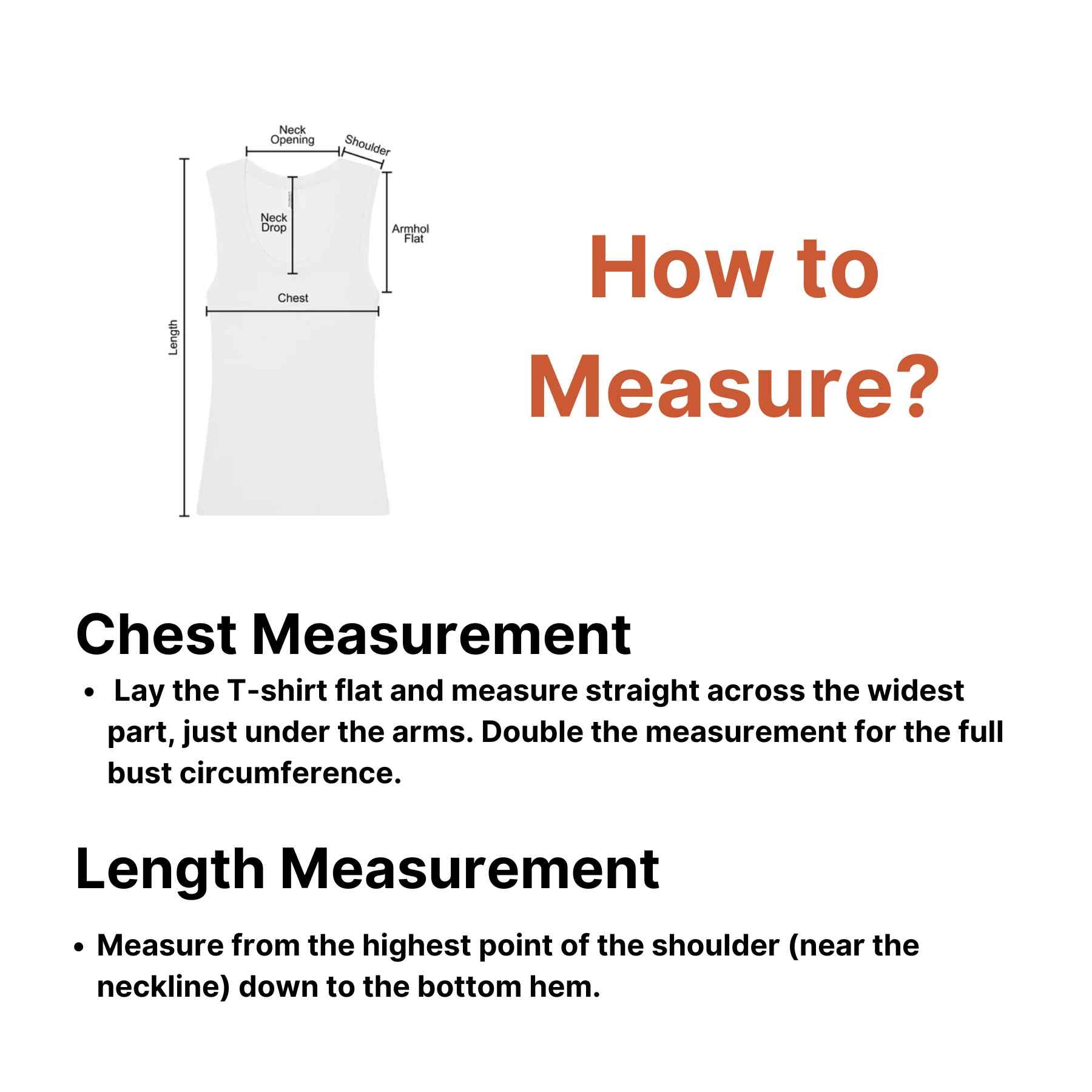 How to Measure for Men’s Sleeveless Breathable & Slim Fit Cotton Tank Top – Gym, Fitness, Casual Wear & Sports Undershirt