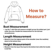 How to Measure for Size Guide For Men's Elastic Hooded Performance Hoodie Designed for Gym and Running