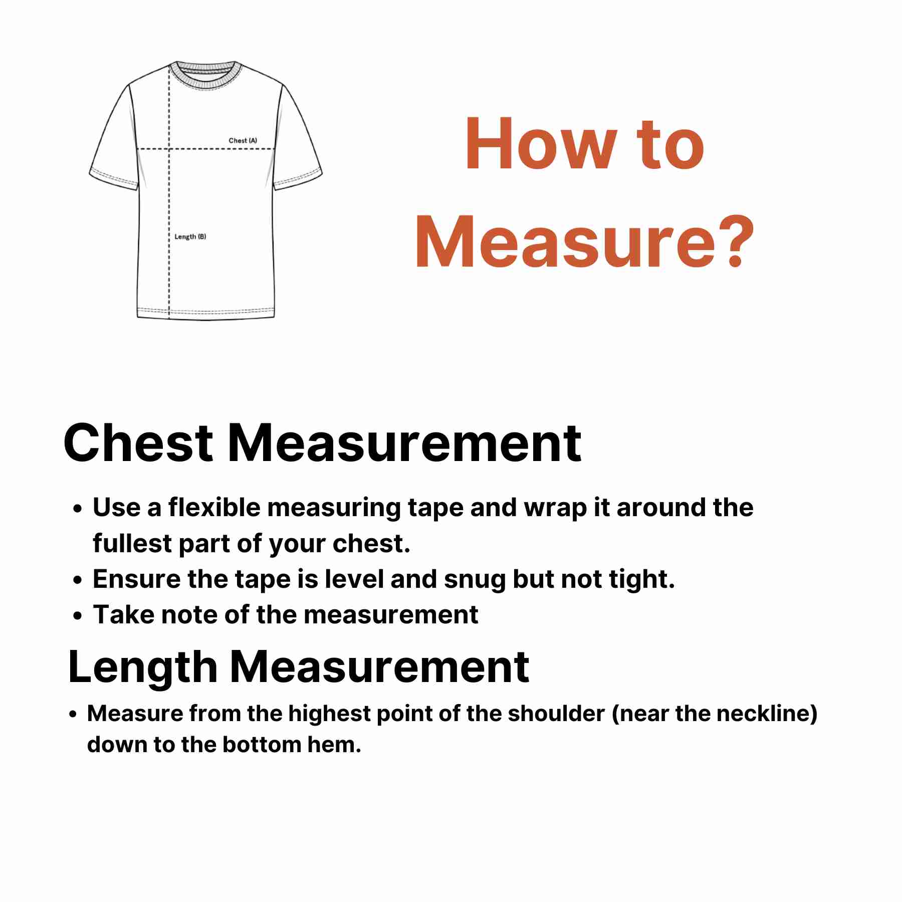 How to measure for Size guide for Men’s Letter Print Gym T-Shirt – Muscle Fit, Crew Neck, Cotton Workout Tee