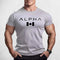 
Front Pose of Model wearing Light Grey Men’s Oversized Maple Leaf Gym T-Shirt – Quick-Drying Athletic Streetwear Tee