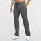 Studio image of men's grey hiking trousers showcasing pocket design and lightweight fabric