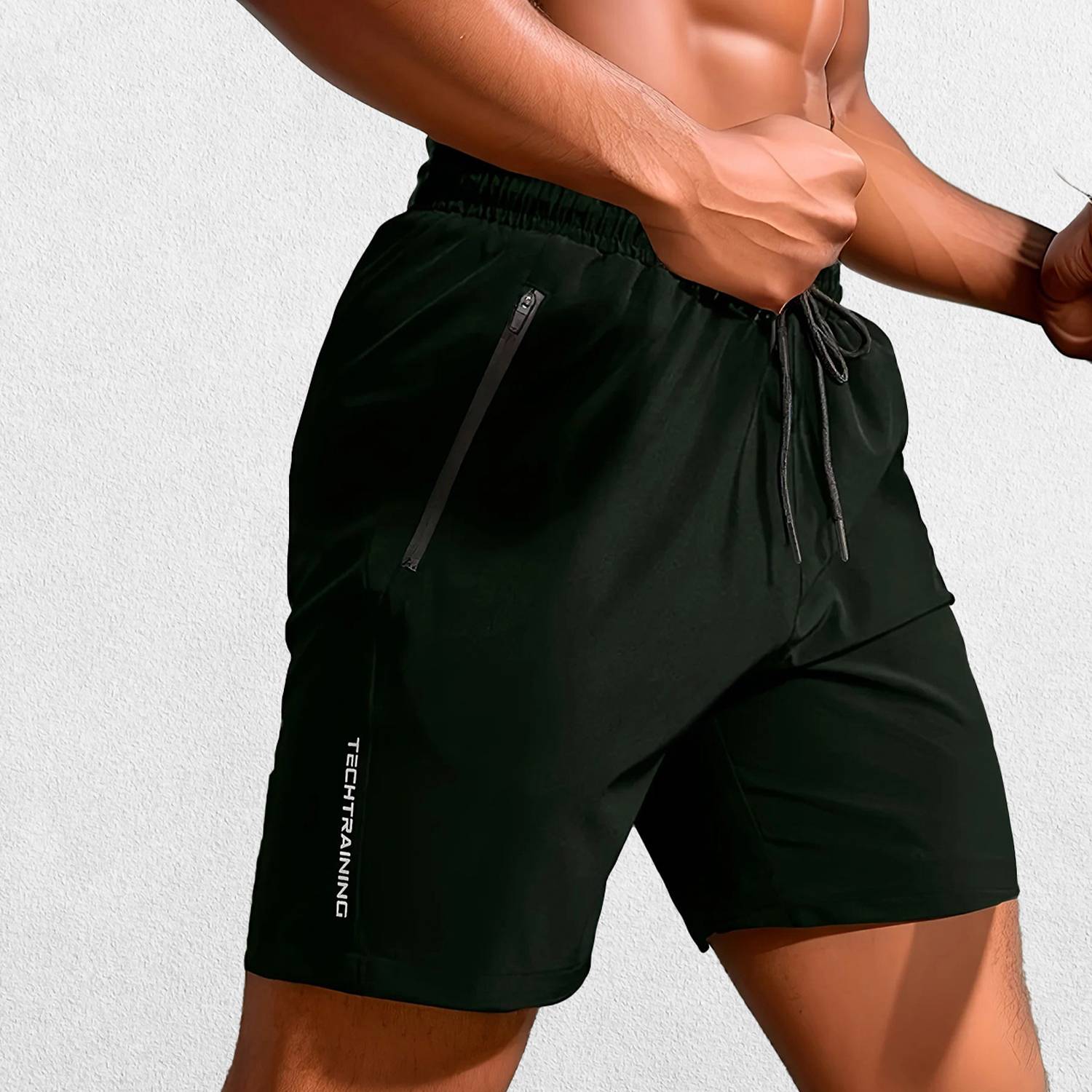 Night GPW Men's Stylish Polyester Athletic Shorts with Elastic Waist for Casual and Sportswear