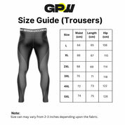 Size Guide for Men’s Summer Quick-Dry Stylish Striped Designed Athletic Sweatpants for Training & Outdoor Sports