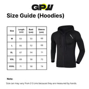 Size Guide for Men’s Sun Protection Hooded Shirt - UV-Resistant Outdoor Activewear