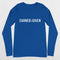 True Royal Close-up of the lightweight, sweat-wicking fabric texture.