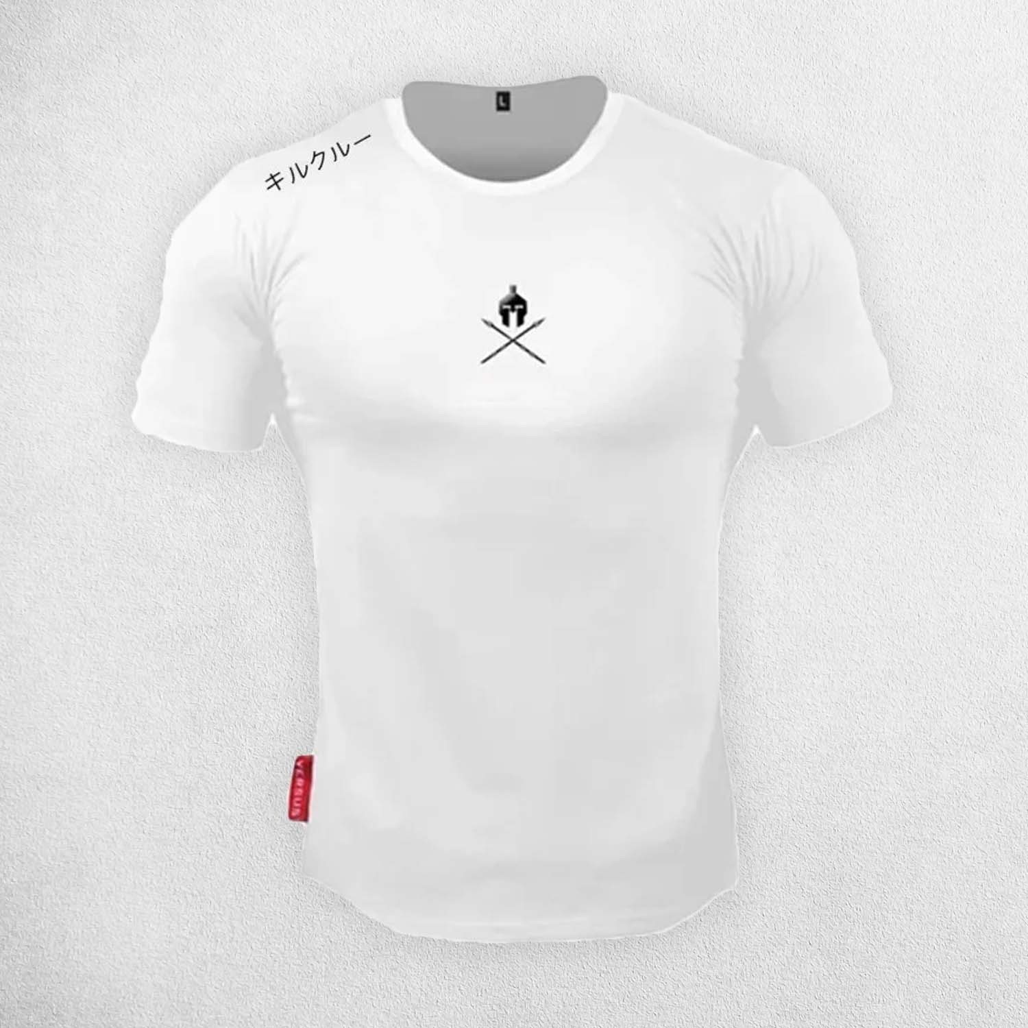 White Breathable Cotton Workout Shirt – Perfect for All Seasons