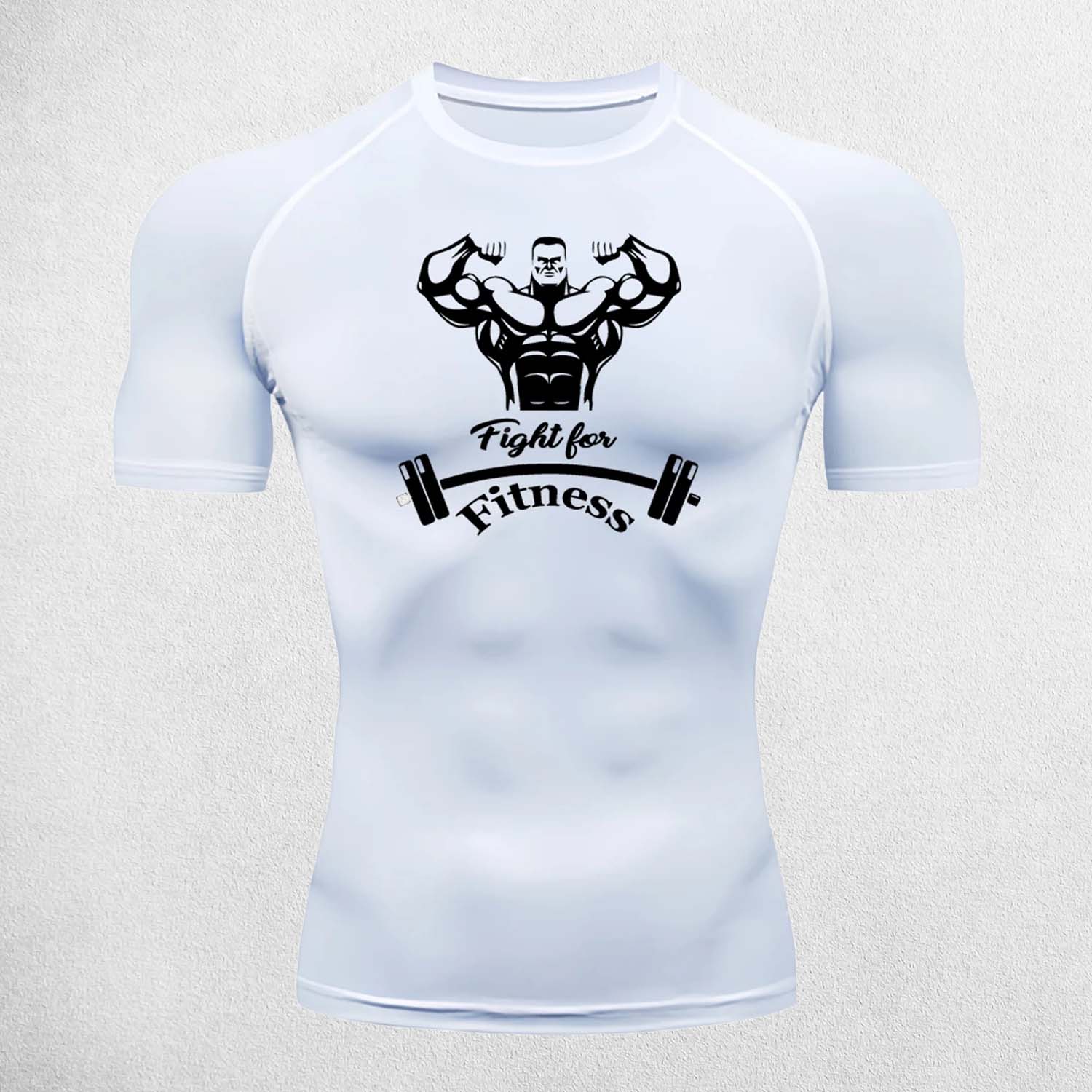White Athletic fit sportswear for running, hiking, and high-performance training