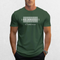 Green t-shirt with 'Los Angeles California' text on a white background