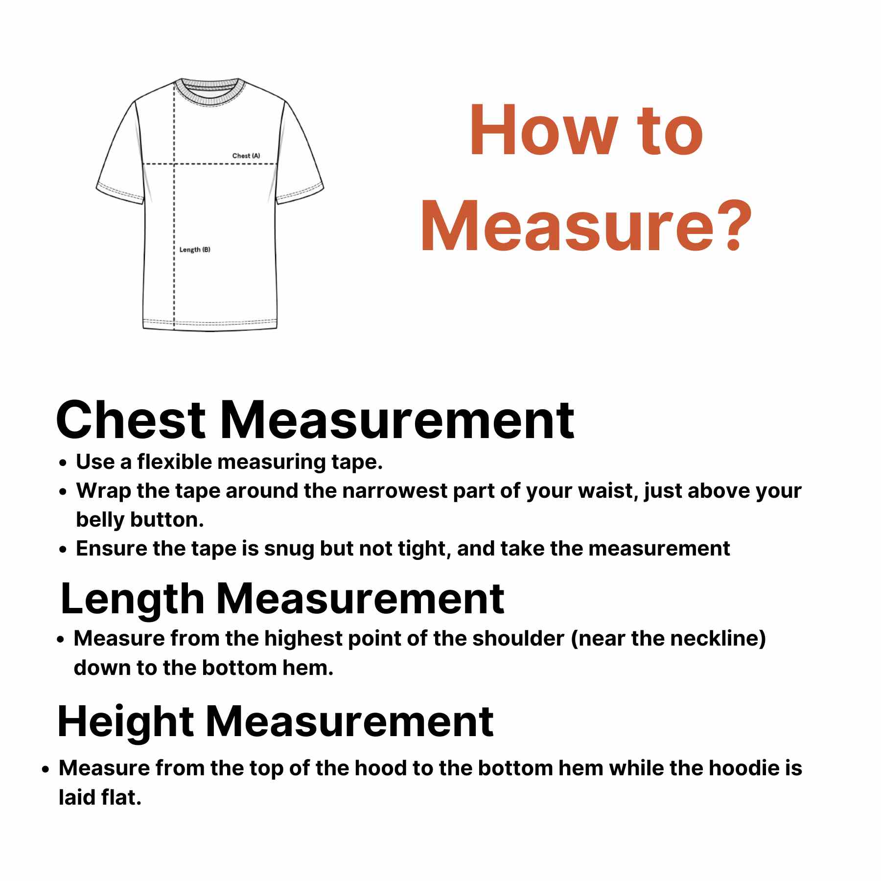 how to Measure for  Men’s Compression Sweatshirt – Long Sleeve Dry Fit Performance Gym & Running Top