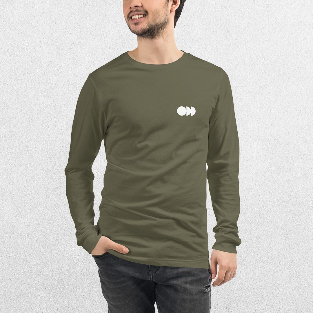 GPW No Excuses Printed Unisex Long Sleeve Tee – Versatile and Stylish